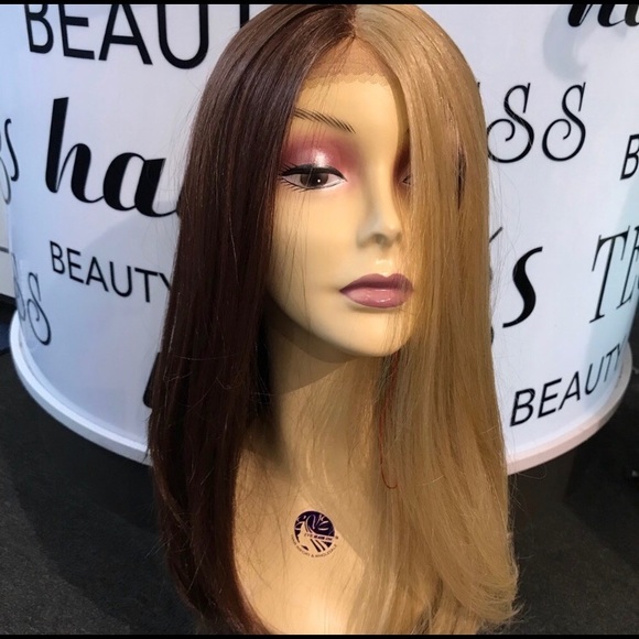 Accessories Wig Half Half Blondebrown Lacefront Swisslace Poshmark